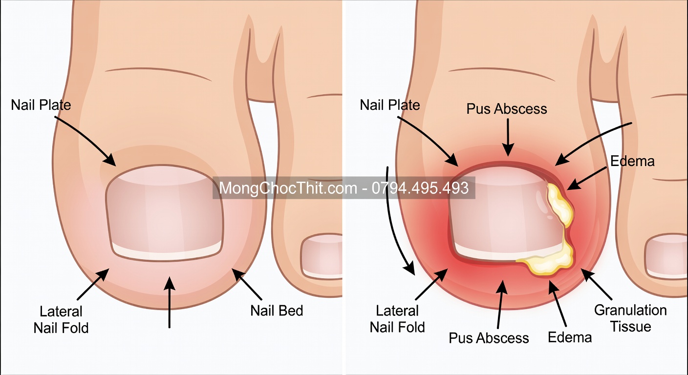 biến chứng móng chọc thịt biến chứng móng chọc thịt